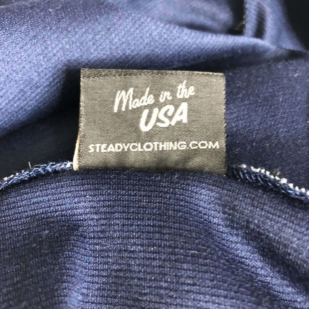 Rock Steady Dress Womens Small Blue Rockabilly Retro Pin Up Swiss Dot Nautical - Picture 4 of 14